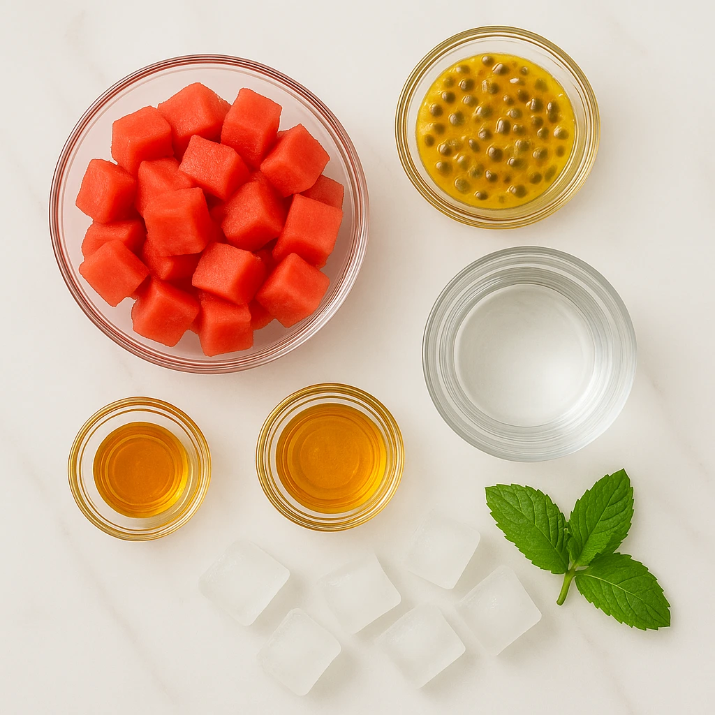 Refreshing Watermelon Passion Drink ingredients