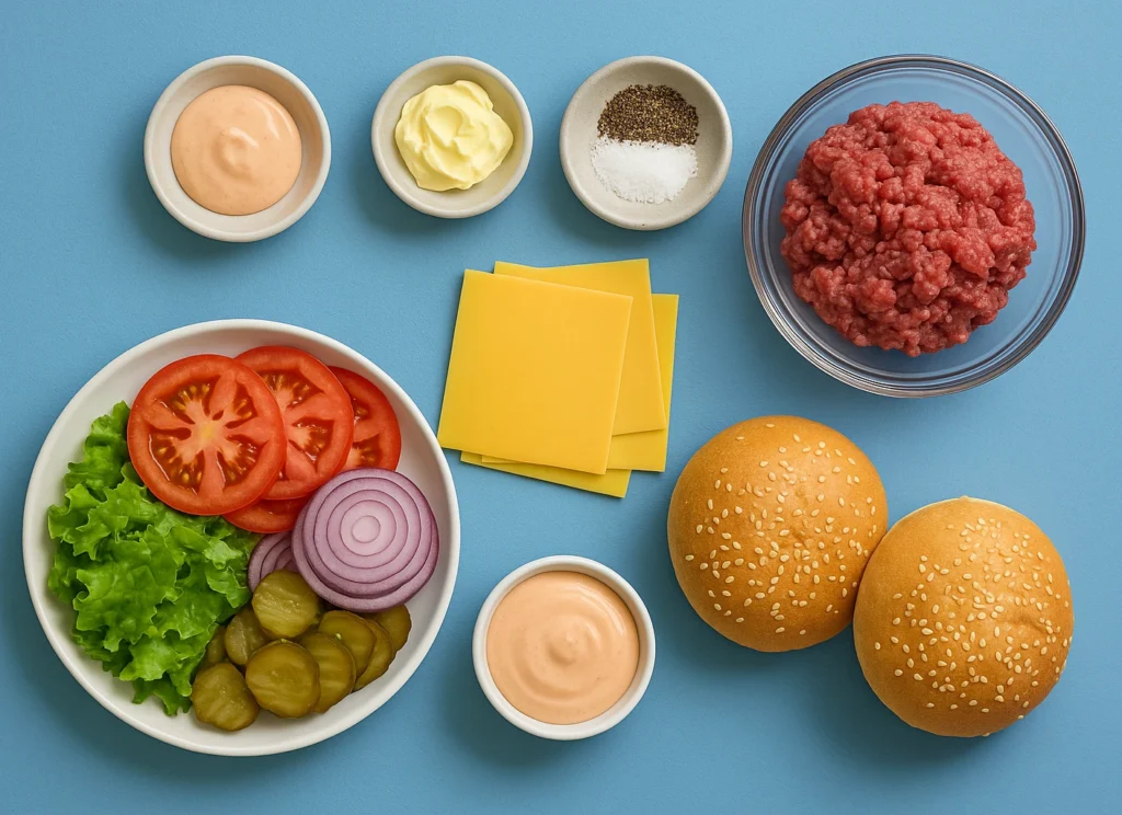 Ultimate Double Cheeseburger ingredients 
