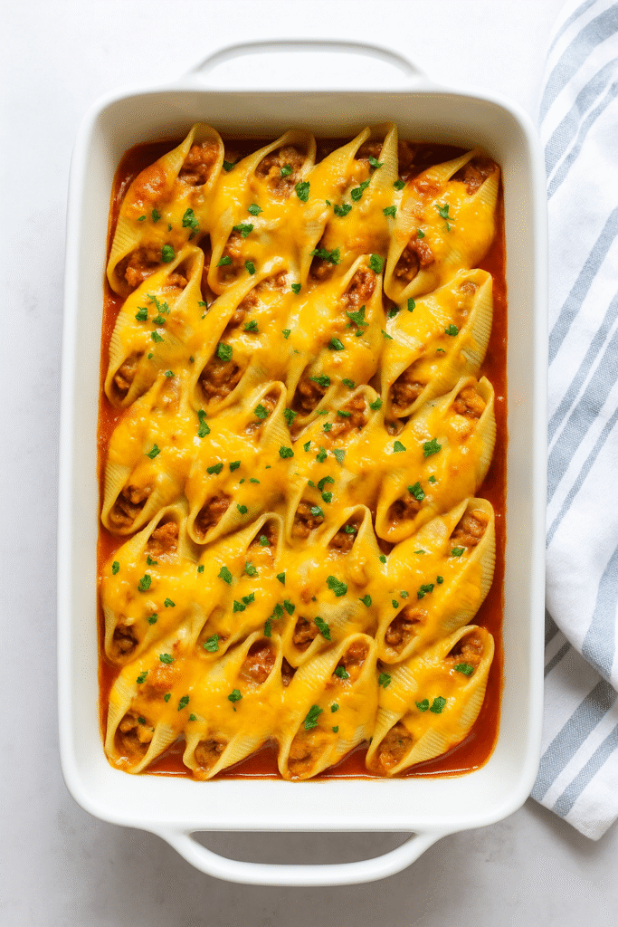 Cheesy Taco Stuffed Shells