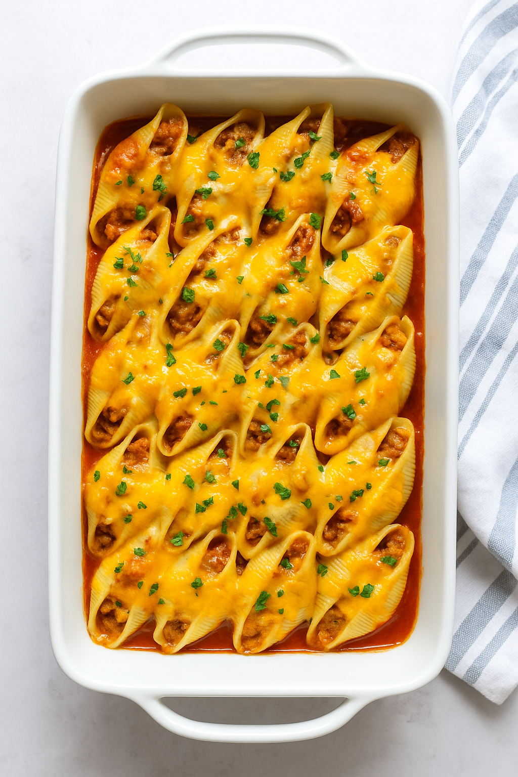 Cheesy Taco Stuffed Shells